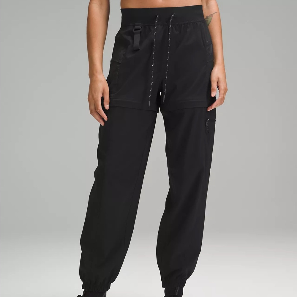 Convertible high-rise jogger